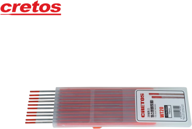 크레토스 텅스텐봉 토륨 WT20 3.2x150MM 티그 전극봉 10개입