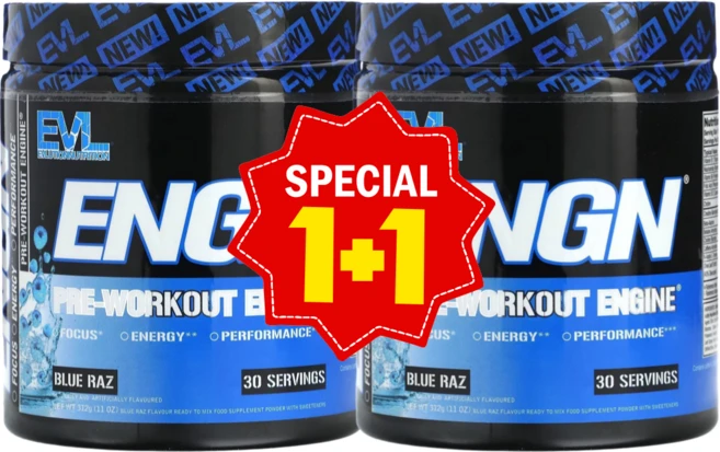 EVLution Nutrition ENGN 프리 워크아웃 엔진 블루라즈 312g, 2개 - 쿠팡