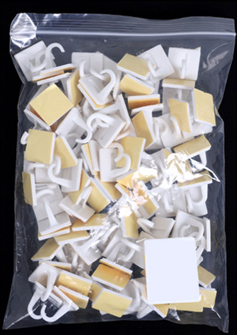 수플레이스 고리마운트 (100개입) 가랜드 부착용 접착 고리, 1개