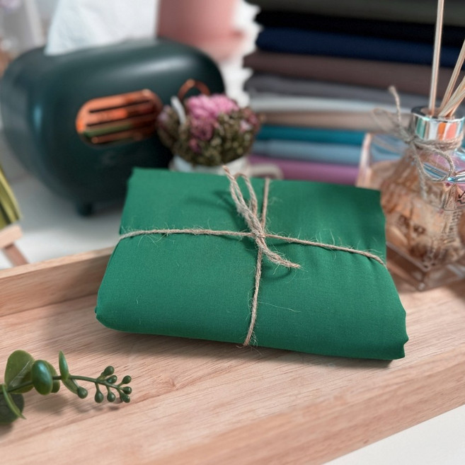 CRT 006 탐나요 면 60수 아사 원단 바이오 워싱 패브릭 무지 천, 1개, 그린