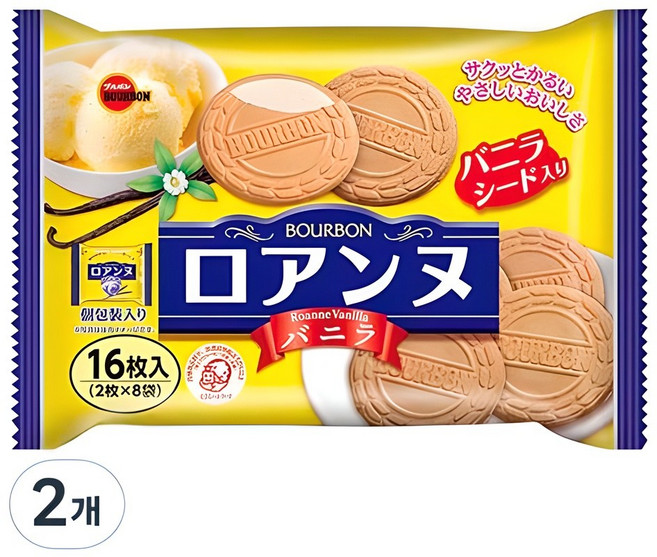 부르본 바닐라향 로안느, 113g, 2개