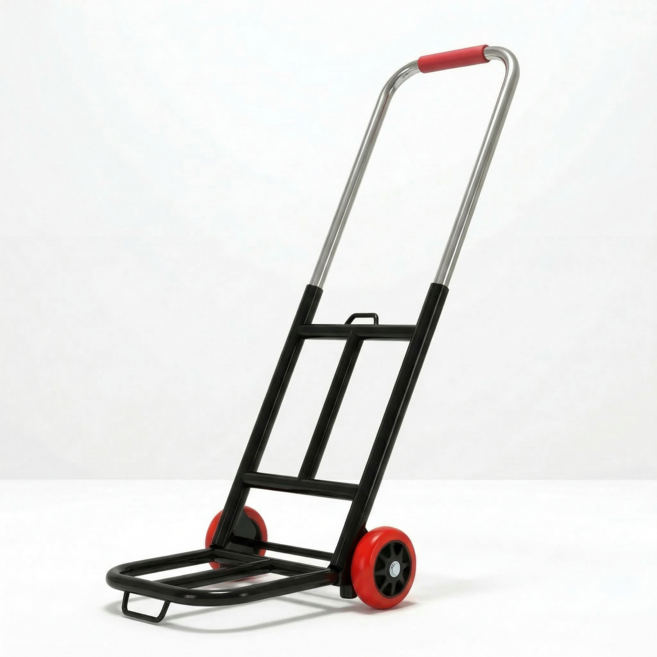 씨티엔 접이식 핸드카트 폴딩카트 다용도 초경량 손수레 내마모 튼튼한, 블랙, 1개