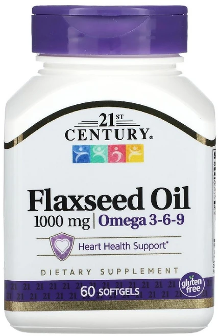 21세기센트리 아마씨 오일 1000mg 플랙씨드 Oil 오메가 소프트젤 60정, 1개 - 쿠팡