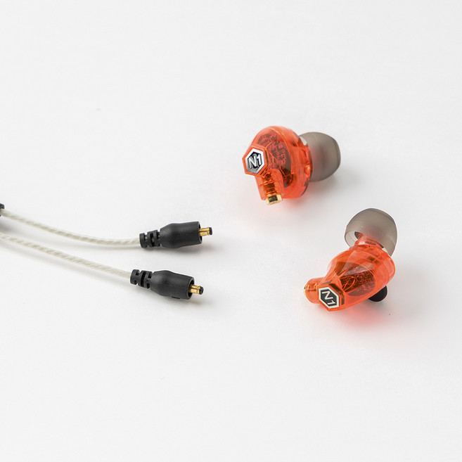 VJJB 게이밍 인이어 프리미엄 커널형 이어폰 N1, 투명레드