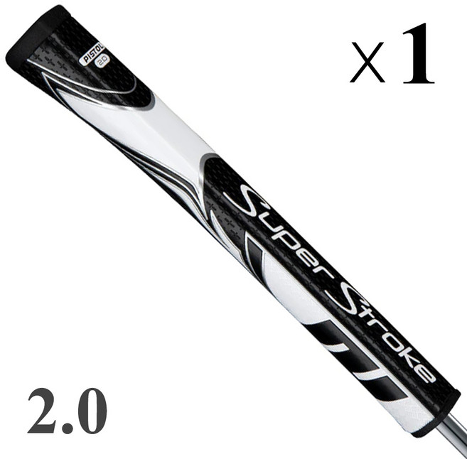 슈퍼 스트로크 Zenergy 총 2.0 퍼터 골프 그립, 23SS GT 2.0 BK 1PC, 1개
