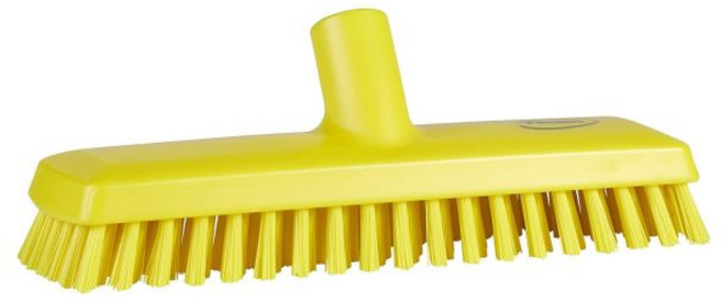 Vikan비칸 70413 데크스크럽브러쉬 103/4L 뻣뻣 블루, Yellow, Yellow