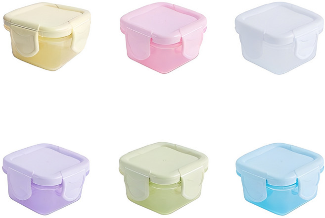 홈스윗홈 미니 밀폐용기 세트 60ml 6개