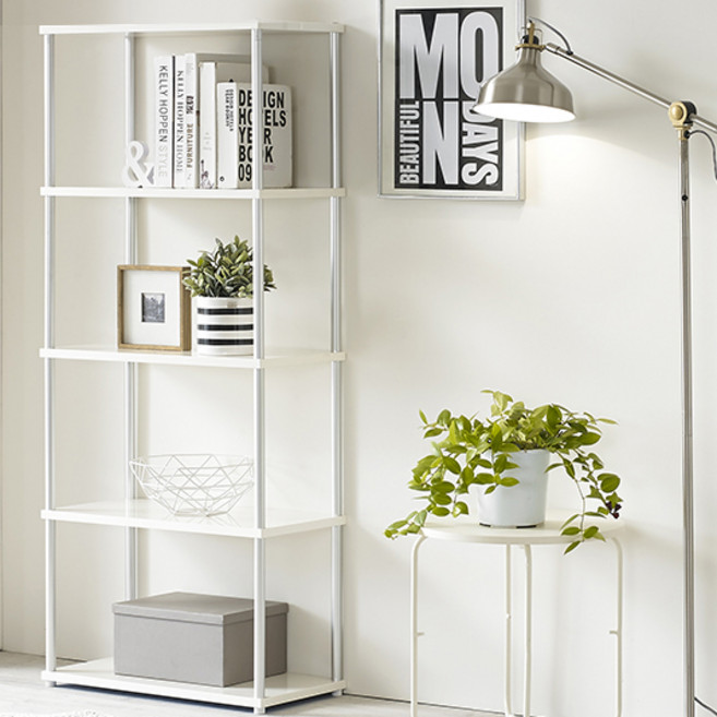 하이톤가구 퍼즐선반 600시리즈 5단 선반 장식장 진열장, 깊이 240mm