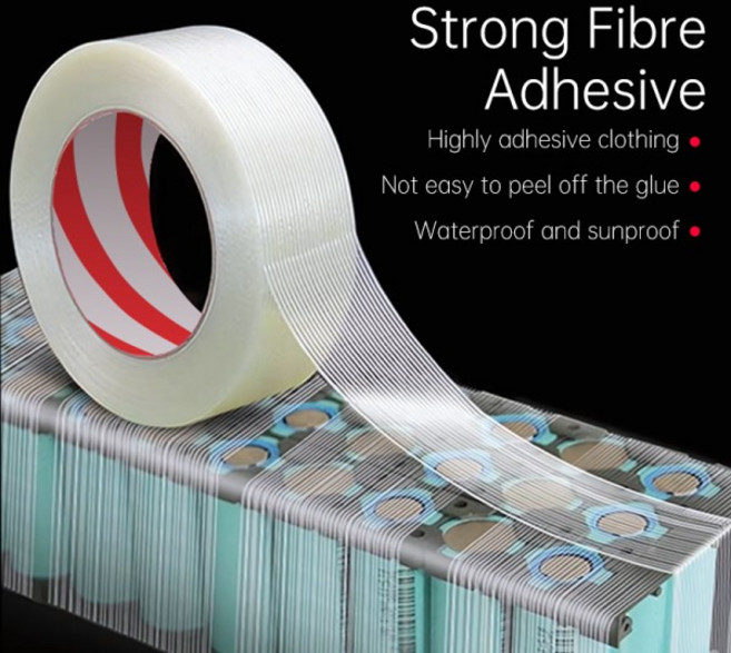 쿠쿠스토어 20m/50m 투명 유리 테이프 배터리 팩 절연 랩 강력한 줄무늬 단면 접착 고정, 20M, 10mm, 1개