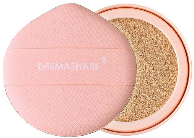 더마쉐어 프로폴리스 25% 롱웨어 세럼 커버 보습 진정 광채 물광 쿠션 팩트 파운데이션 리필 15g, 1개, 23호 내추럴 리필