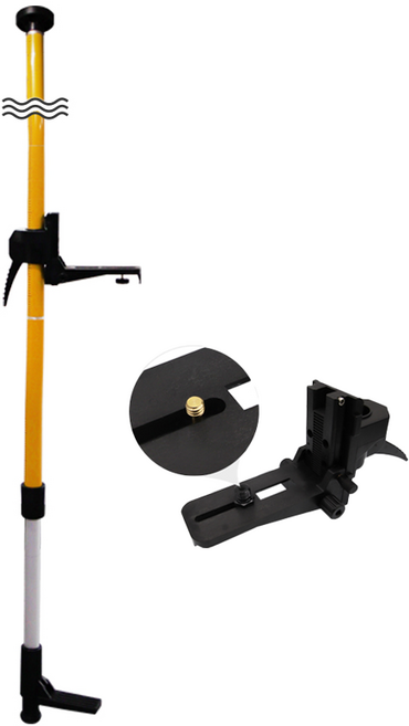 신콘 레벨기폴대 레이저폴대 서포트폴대 3.3m, 1세트