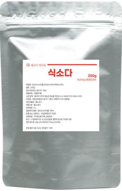 식소다 베이킹소다 탄산수소나트륨, 200g, 1개
