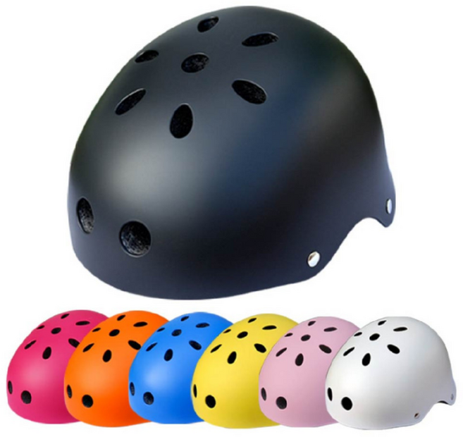 어린이용 어반 자전거 헬멧 전동 킥보드 인라인 롤러 스키 보드 아동용 JM-606, S사이즈 블랙, 1개