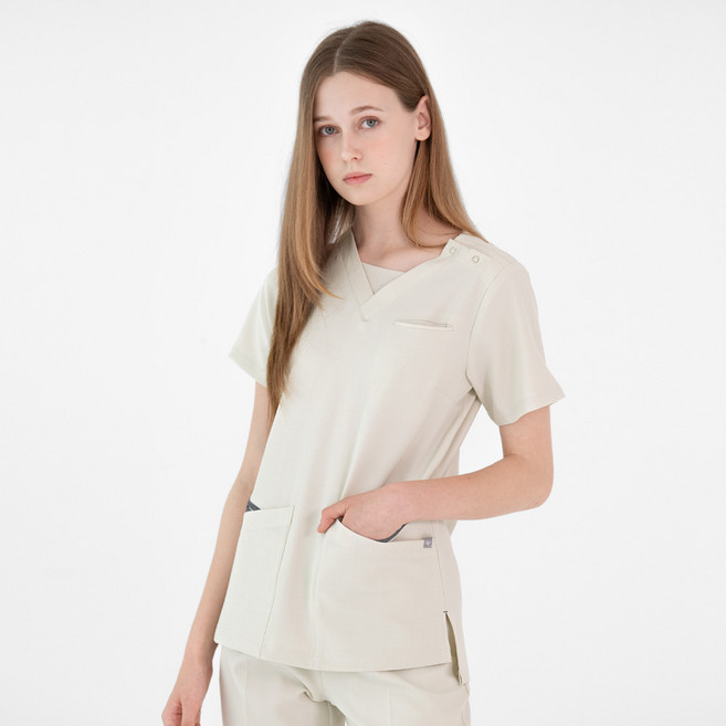 너스스타일 풀오버 간호복 상의 수술복 간호사복 물리치료사복 병원 근무복 유니폼