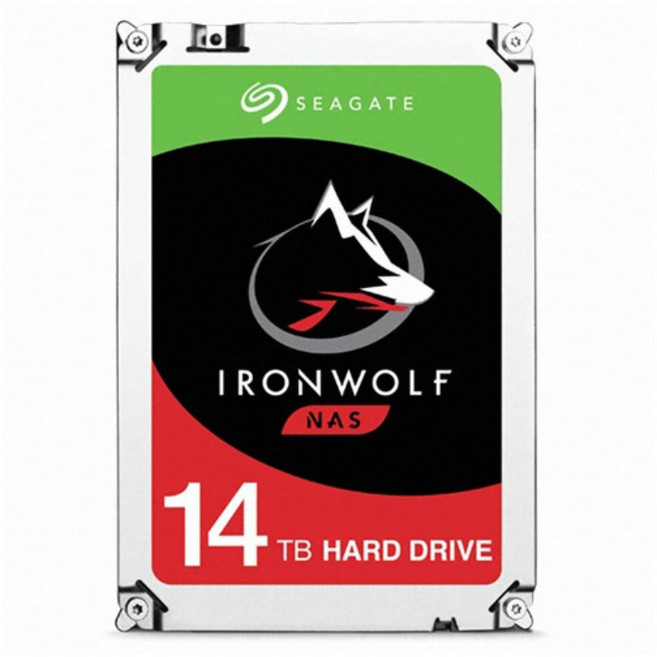 Seagate IronWolf 4TB 내장 HDD(CMR) 6Gb/s 64MB 5900rpm 24시간 가동 PC NAS용 ST4000VN008