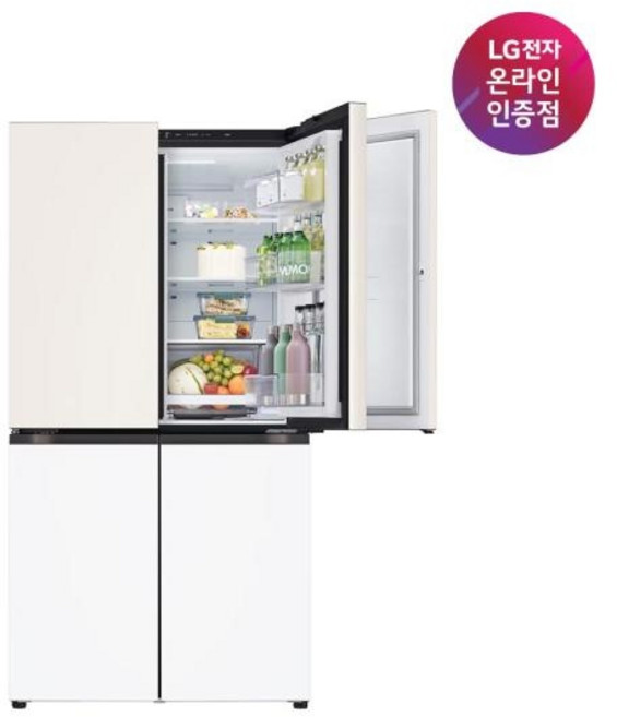 (LG전자) DIOS(디오스) 오브제컬렉션 STEM 베이직 매직스페이스 냉장고 (베이지/크림화이트/T875MEH141)