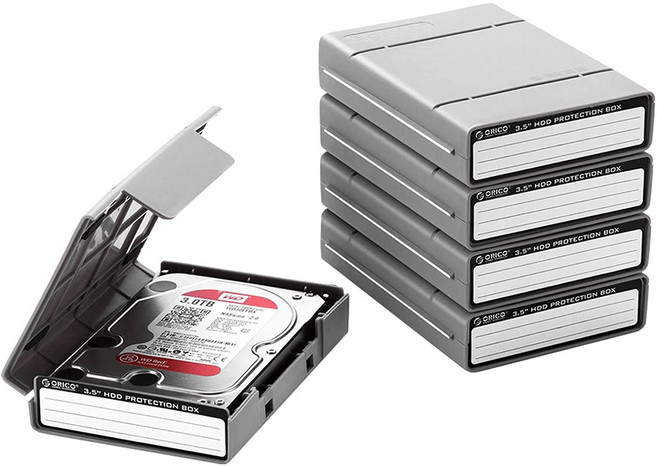 오리코 3.5인치 하드 보관함 블루 5개 PHP-5S
