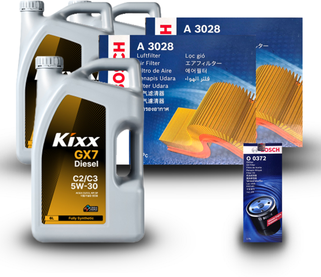 G90 (RS4) 3.5터보 가솔린 엔진오일세트 킥스 GX7 C2C3 5W30, 킥스 GX7 C2C3 엔진오일세트, 기본세트▶엔진오일세트만 구매하기