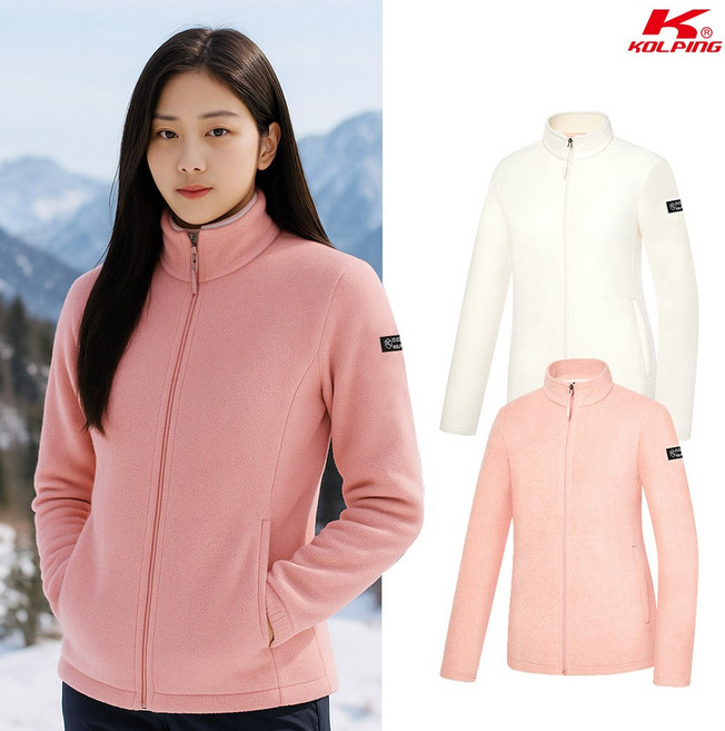 콜핑 여성 겨울 보온 기본 등산 후리스 자켓 KSC678SJ3W