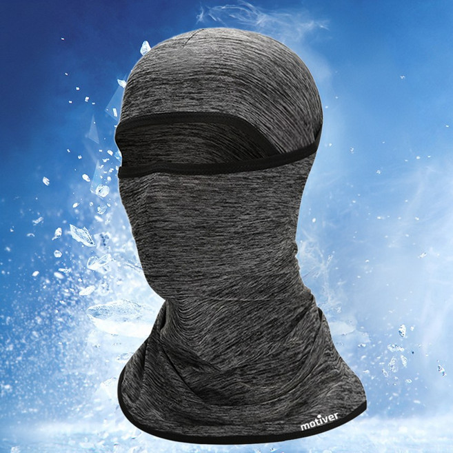모티버 쿨링 자외선차단 여름 바라클라바, 그레이