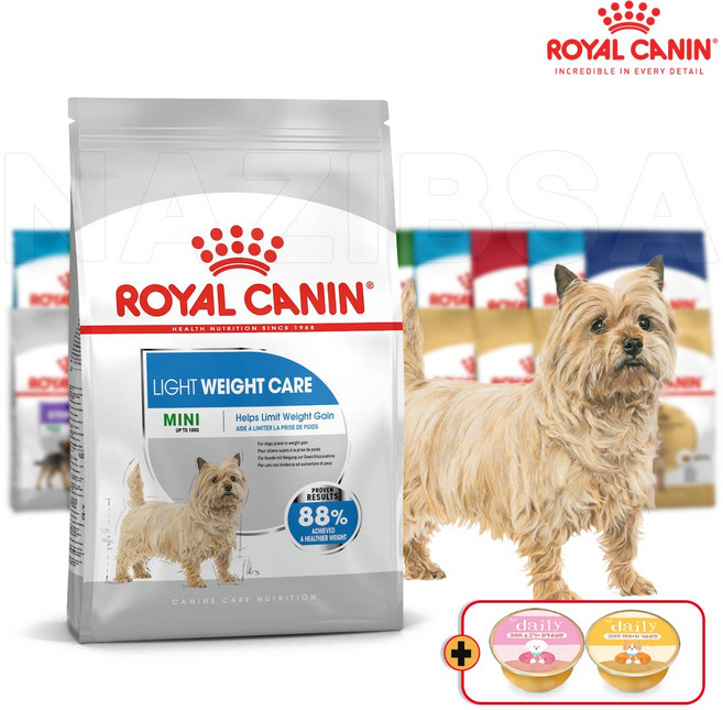 로얄캐닌 미니 라이트웨이트 1kg 체중관리, 데일리 미니캔 1개 증정, 상세페이지안내, 1개