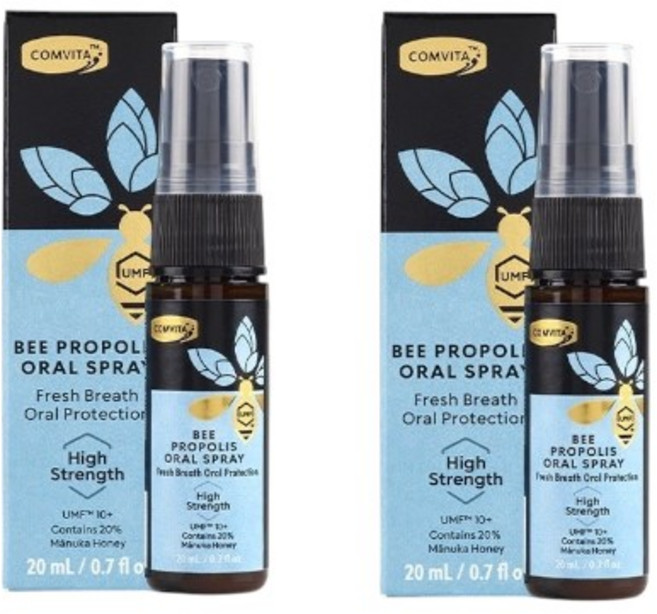 Comvita 無酒精蜂膠噴劑 加強型 (紐西蘭), 2罐, 20ml