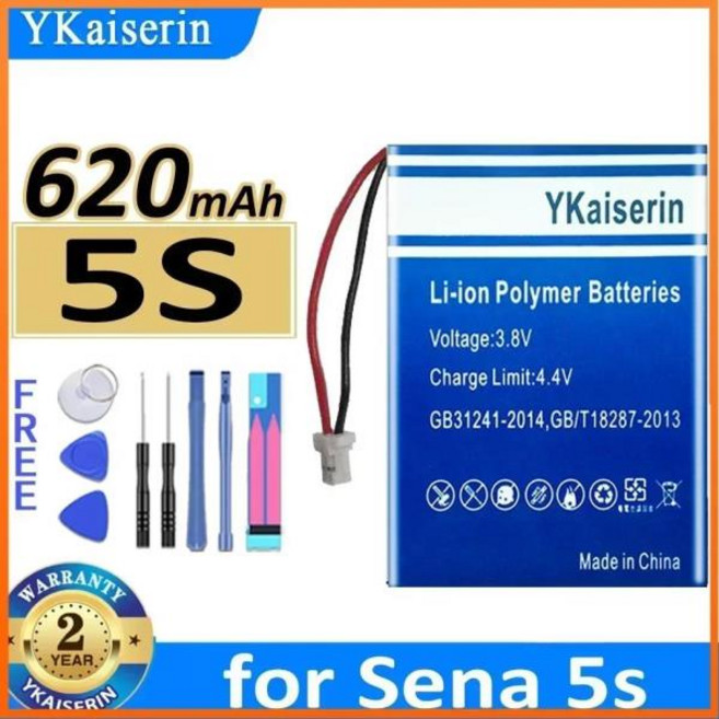 Sena 5S 헤드셋용 YKaiserin 620mAh 교체용 배터리 보증 + 트랙 번호, 01 5S 3line