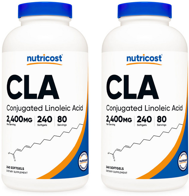 뉴트리코스트 CLA 2400mg 소프트젤 240캡슐, 240정, 2개