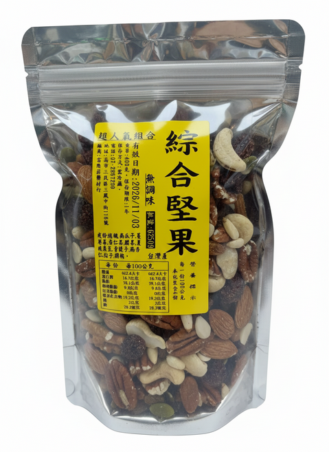 綜合堅果 無調味 400公克, 400g, 1個