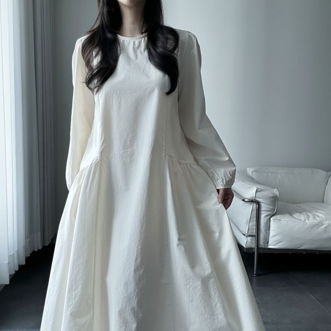 윈썸 코튼 쥬니 롱 원피스