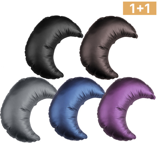 [1+1] 지앤그린 미용실 병원 한의원 족욕 하프 바나나 팔걸이 독서 반달 쿠션 2개 세트, 블루, 블루