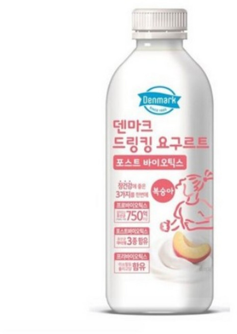 덴마크 드링킹요구르트 복숭아 750ml대용량/냉장무배, 5개, 750ml