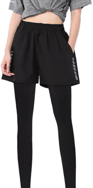 SUB22 여성 헬스 러닝 반바지 투인원 레깅스