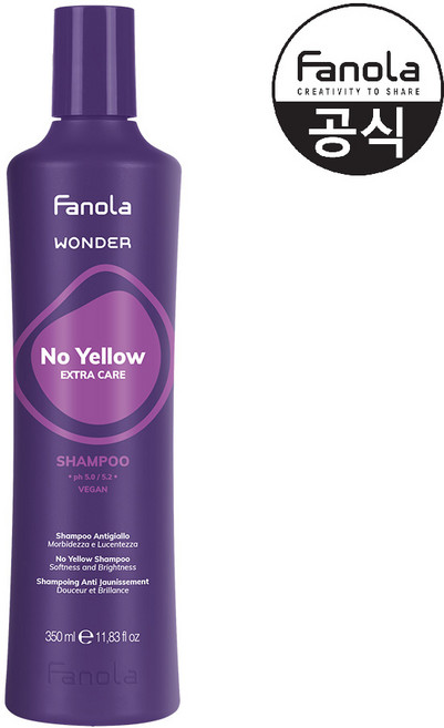 (공식수입)파놀라 원더 노옐로우 보색샴푸, 350ml, 1개