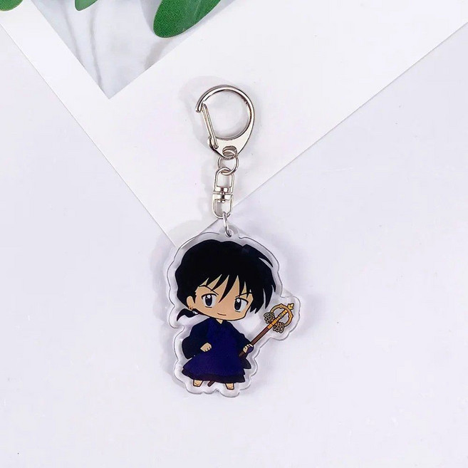 이누야샤 캐릭터 아크릴 키링 나락 셋쇼마루 싯포 미륵 법사 가영 금강 산고 비공식 굿즈, 6, 5 cm