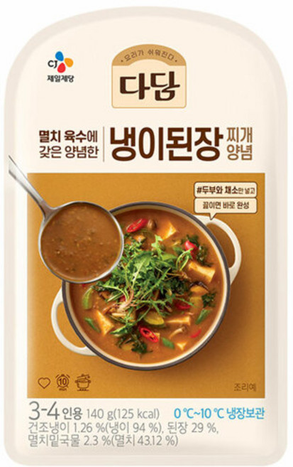 CJ제일제당 [CJ제일제당] 다담 냉이된장찌개양념 140g x 10개