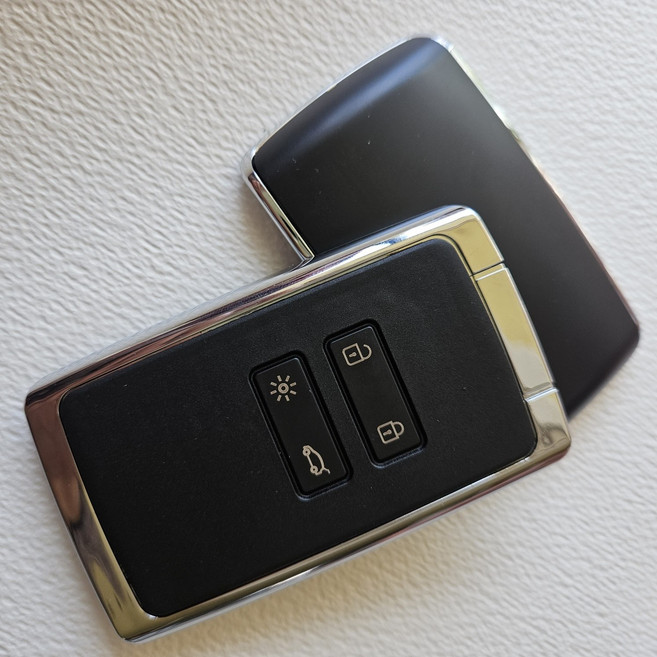 르노 SM 카드타입 스마트키 천연 소가죽 케이스, 카드키(PCB기판없음)