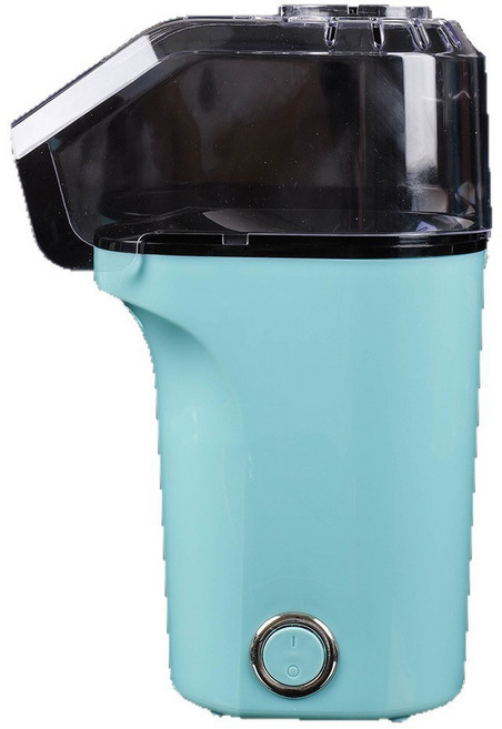 家用小型爆米花機迷你全自動兒童苞米花機球Popcorn maker, 1個, 淺藍色:美規110v