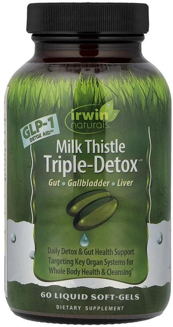 어윈 네추럴스 밀크씨슬 트리플-디톡스 Irwin Naturals Milk Thistle Triple-Detox™ 60정, 1개 - 쿠팡