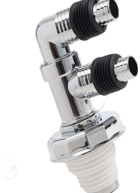 세탁기 배수구 트랩 2구 세탁실 베란다 악취 벌레 냄새 차단 역류방지 하수구트랩