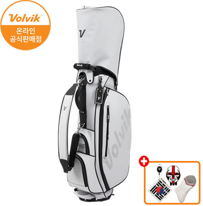 볼빅 VBDB 스포티 스탠드백 골프가방 (그레이) + 기프트 3종, 단품