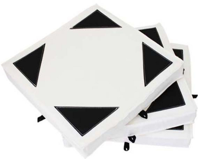 쇼다운 야구 루베이스세트 1루 2루 3루 1세트, 베이지+블랙