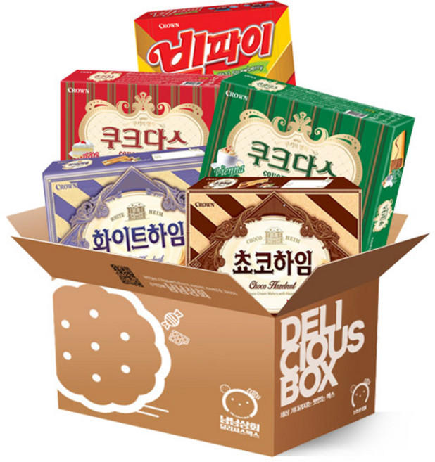 냠냠상회 크라운 과자세트, 대용량5종, 1세트