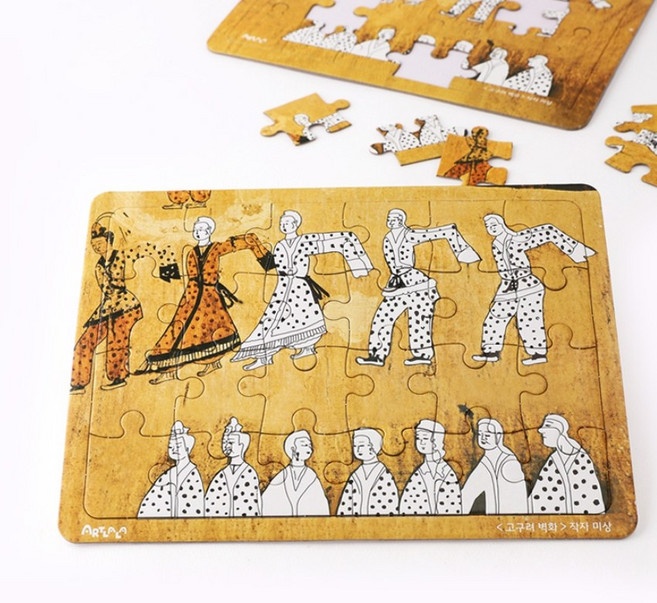 아트랄라 고구려벽화 명화 퍼즐 무용도 색칠 초등 어린이 어르신 그림맞추기 손퍼즐, 1개