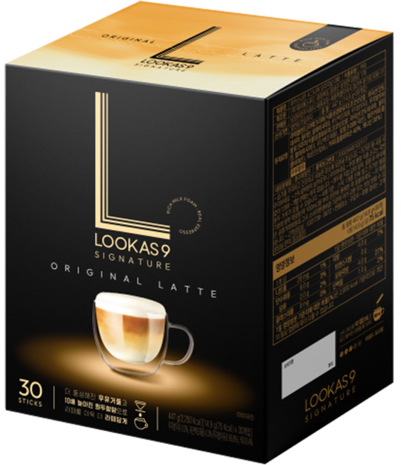 루카스나인 시그니처 라떼 커피믹스, 14.9g, 30개입, 2개