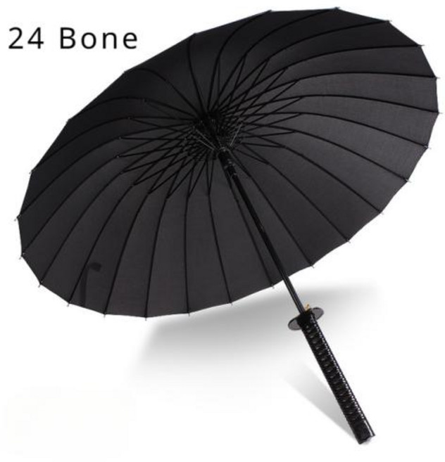 우산 카타나 Unbrella 일본 긴 손잡이 분리형 애니메이션 사무라이 생일 선물 비즈니스 방수 가정용 레인 기어, 3) 24 Bone