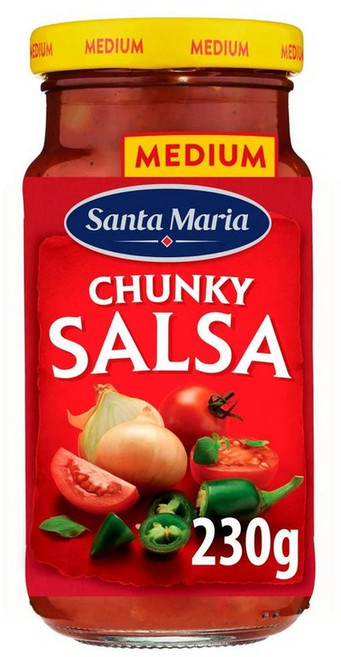 영국 산타마리아 Santa Maria Chunky Salsa Medium 미디엄 청키 살사 소스, 4개, 230g