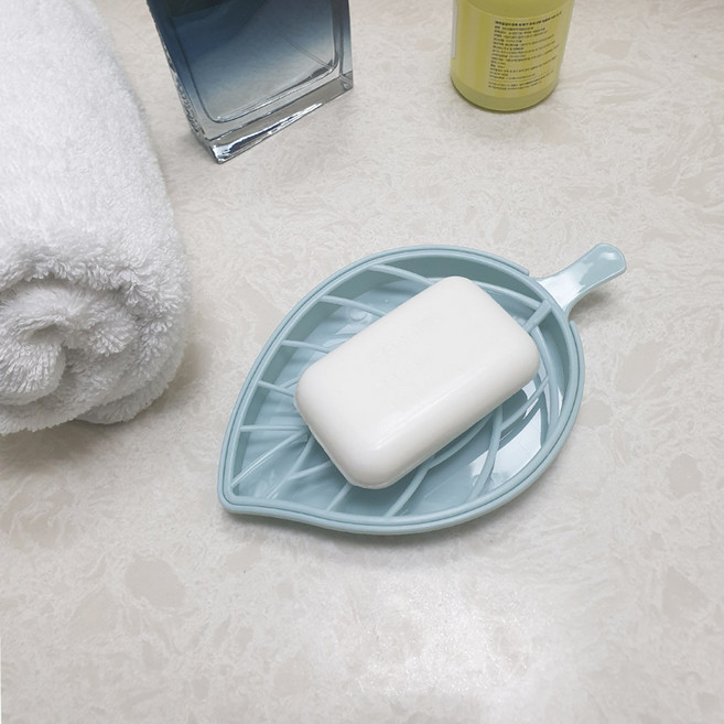 나뭇잎 비누 받침 대 3color, 나뭇잎비누받침대-핑크, 1개