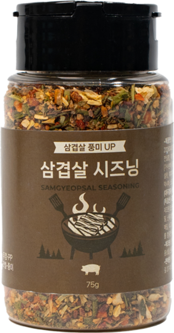 캠핑몽 삽겹살 시즈닝 스테이크 바베큐 통삼겹 가루 고기 소스 캠핑 휴대용, 1개, 75g