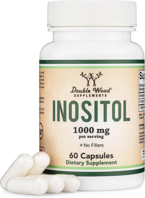 더블우드 이노시톨 1000mg 캡슐 Double Wood Inositol, 60캡슐, 4개, 60정 - 쿠팡